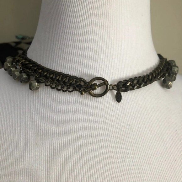 American Eagle Double Chain Dangle Necklace - Picture 4 of 7